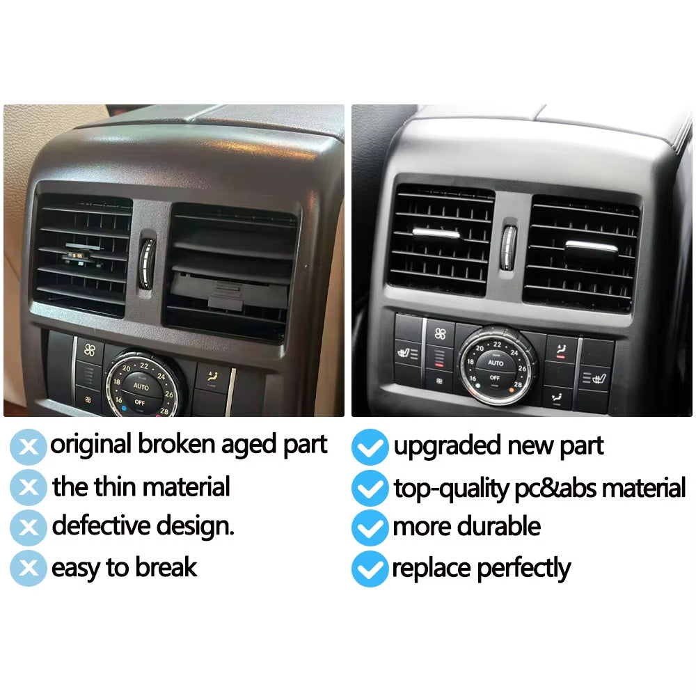 Rear Center Console Air Conditioning AC Vent For Mercedes BENZ M GL GLE GLS W166 W292 ML300 ML350 ML400 GL350 GL400 1668300554