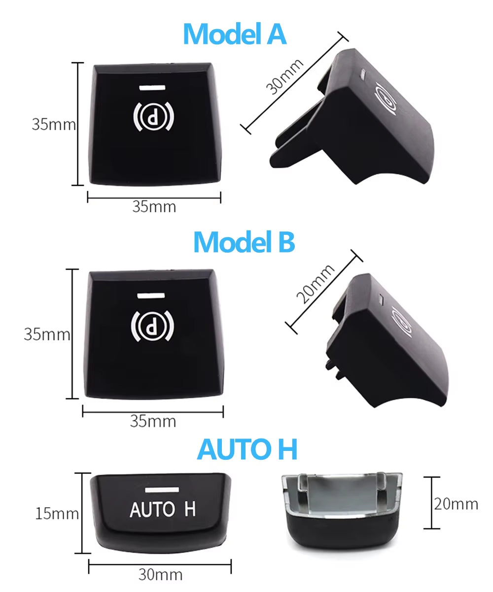Car Handbrake Parking Brake P Button AUTO Switch Cover For BMW M5 F01 F02 F07 F10 F11 F12 F15 F16 F25 F26 61312822518