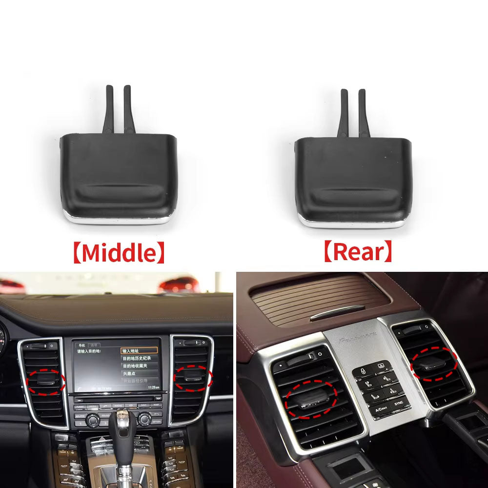 Car Front Air Conditioning A/C Air Vent Outlet Tab Air Conditioning Leaf Adjust Clip Repair Kit for Porsche Panamera