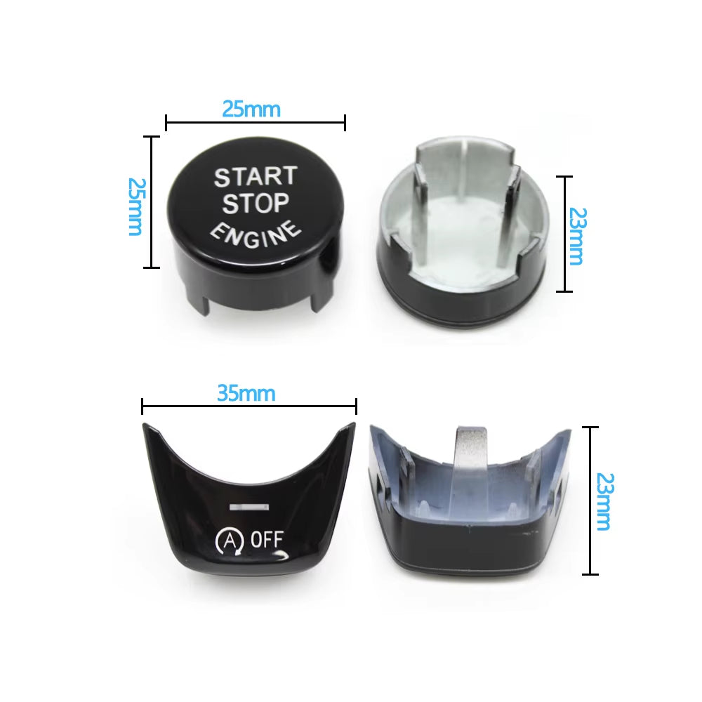 Car Engine Ignition Start Stop OFF Switch Buttons Cover For BMW 1 5 6 7 X3 X4 Series GT F52 G30 G31 G01 G02 G32 G11 G12 F97 F98