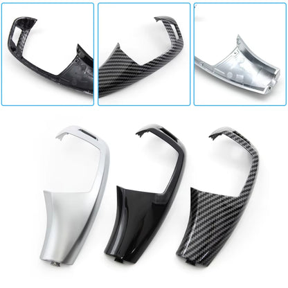LHD RHD Car Gear Shift Knob Trim Cover Auto P Parking Button Cap For BMW X5 X6 E70 E71 E72 2007-2013 61319116587