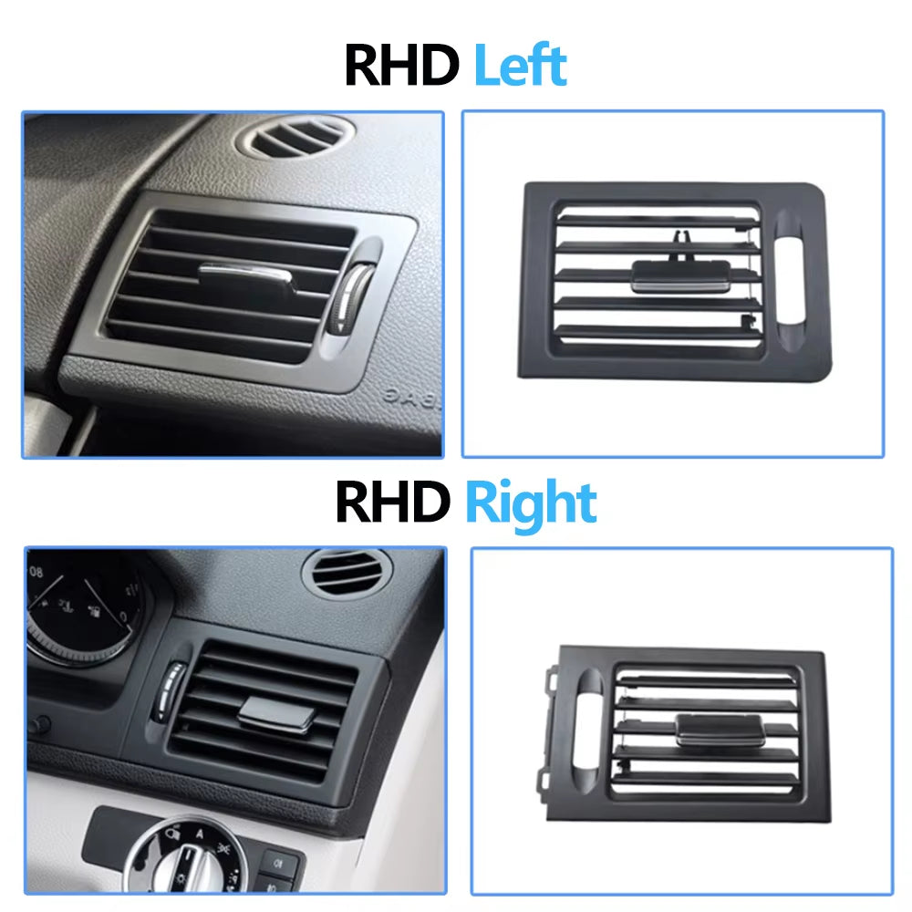 LHD RHD W204 Console Air Conditioner AC Vent Grille Panel For Mercedes Benz C Class C180 C200 220 230 260 C300 350 2007-2011