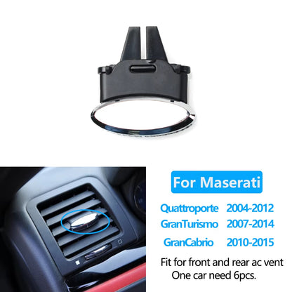 Car Front Rear Air Conditioning AC Vent Grille Clip Slider For Maserati Quattroporte GranTurismo GranCabrio Ghibli