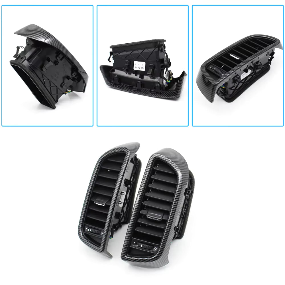 Carbon Fiber Car Front Left Right Rear Air Conditioning AC Vent Grille Complete Assembly For Porsche Cayenne 7P5 2010-2017