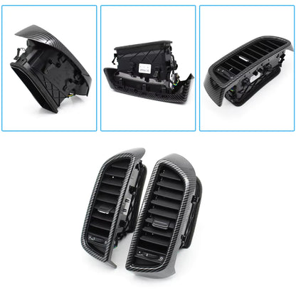 Carbon Fiber Car Front Left Right Rear Air Conditioning AC Vent Grille Complete Assembly For Porsche Cayenne 7P5 2010-2017