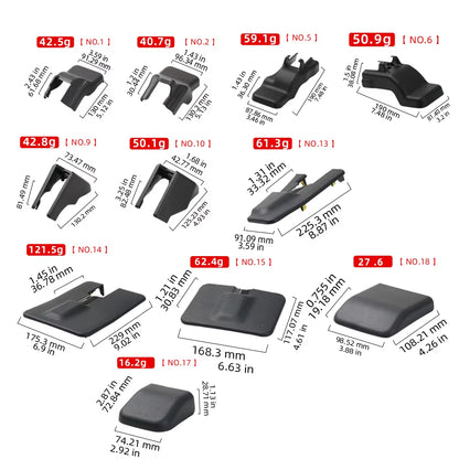 Car Front Row Seat Track Cover Cap For Toyota Highlander XU70 2015-2021 Seat Rail Protection Trim Auto Interior Accessories