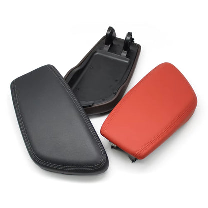 LHD Car Central Console Storage Box Armrest Case Leather Cover For BMW X1 X2 2 Series F48 F49 F39 F45 F46 2016-2022