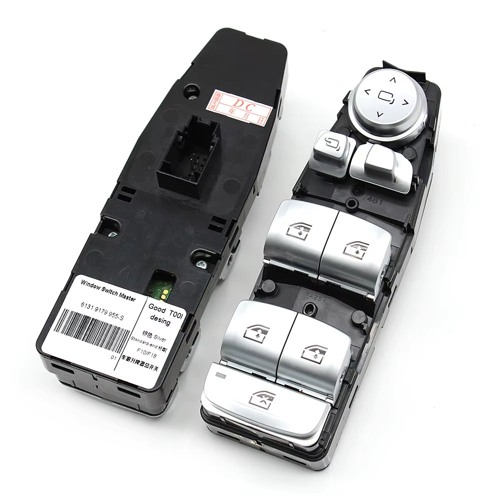 LHD RHD Electrical Power Chrome Window Lifting Switch Control Regulator Button For BMW X3 X4 X5 5 6 Series G30 G31 G01 G02