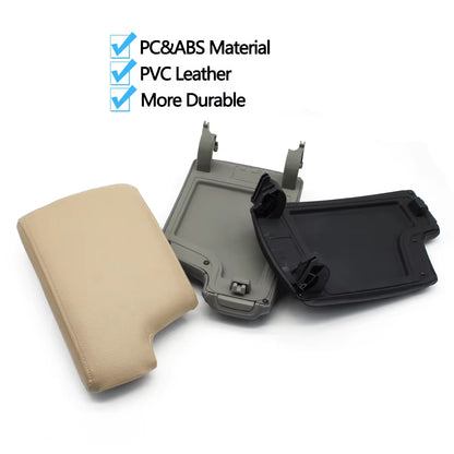 LHD Central Console Storage Box Armrest Case Leather Cover For BMW 3 Series E90 E91 E92 E93 318 320 325 328 2005-2012