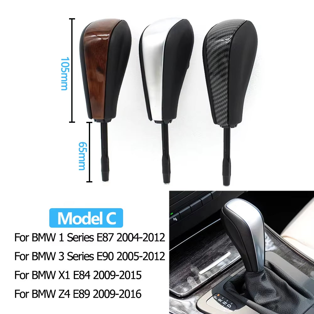 Car Automatic Gear Shift Knob Lever Stick Replacement For BMW 1 3 5 7 X3 X5 Z3 Z4 E81 E82 E85 E90 E91 E46