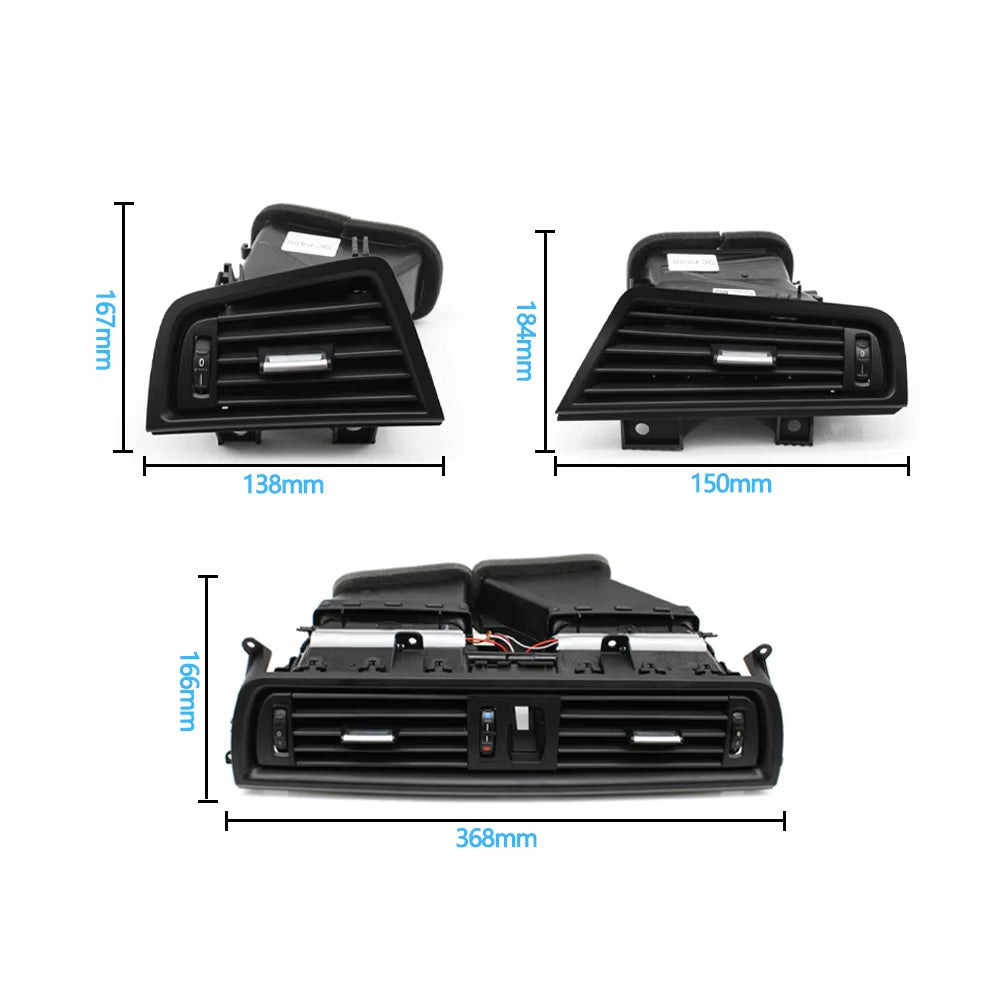 Car Dashboard Left Right Middle Rear Air Conditioning AC Vent Assembly For BMW F10 F11 64229166885,64229166883,64229166884