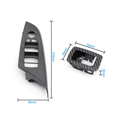 LHD RHD Car Front Rear Door Window Lift Switch Cover Trim Outer Frame Replacement For BMW X3 F25 2011-2017