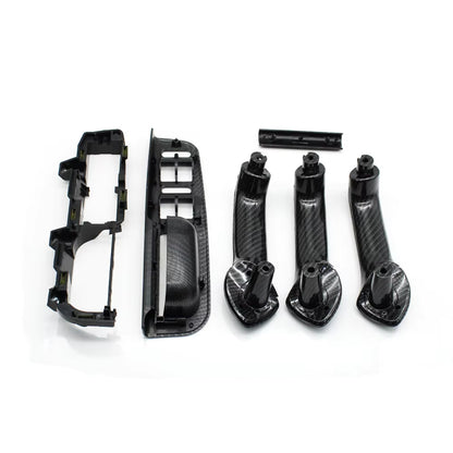 Carbon Fiber LHD Car Front Rear Left Right Door Pull Grab Handle For VW Bora Golf 4 MK4 Jetta 1999 2000 2001 2002 2003 2004
