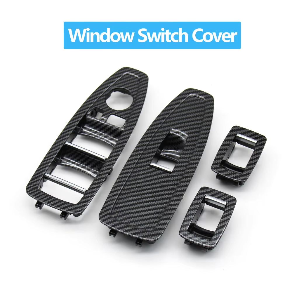 Carbon Fiber Car Door Pull Handle With Handle Outer Cover Trim For BMW 3 4 Series M3 M4 F30 F34 F36 F32 F33 F80 F82 F83