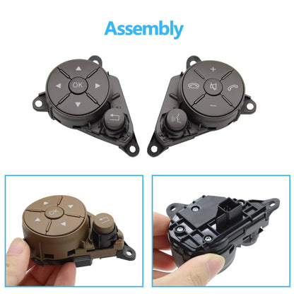 Car Steering Wheel Control Buttons Cover For Mercedes Benz C GLK E Class W204 W207 W212 2048210351