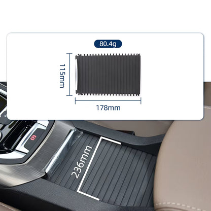 Car Armrest Curtain Center Console Shutter Cover for Peugeot 408 308S Storage Box Black