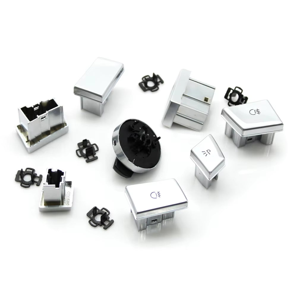 Car Front Dash HeadLamp Rotary Foglight Button Headlight Switch Cover Panel For BMW 7 Series G11 G12 2016-2022