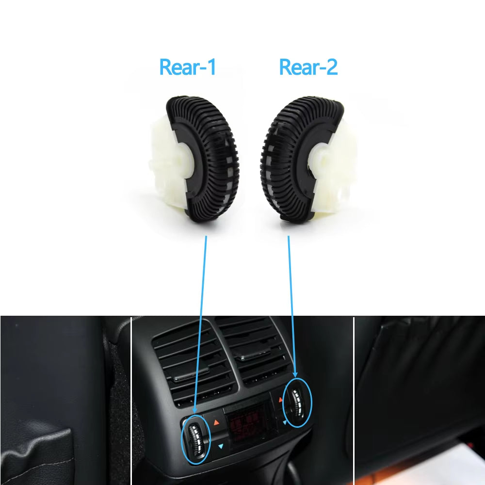 2/3PCS Front Rear Air Conditioning Control Roller AC Vent Base Rolling Wheel For Benz E Class W211 E200 E300 E230 E260 E280