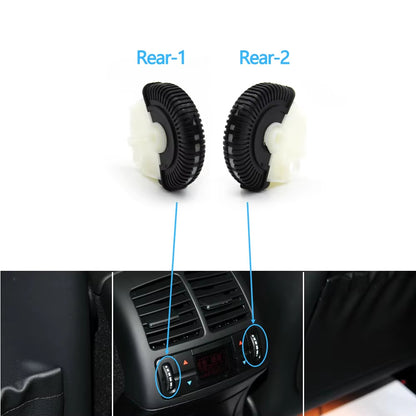 2/3PCS Front Rear Air Conditioning Control Roller AC Vent Base Rolling Wheel For Benz E Class W211 E200 E300 E230 E260 E280