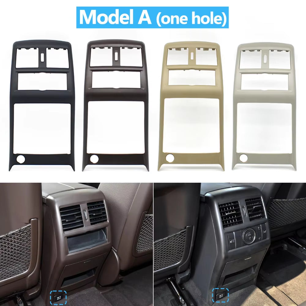 Car Rear Center Console Air Conditioning Air Vent Outlet Surface Frame Cover Trim For Mercedes Benz ML GL GLE GLS W166 W292