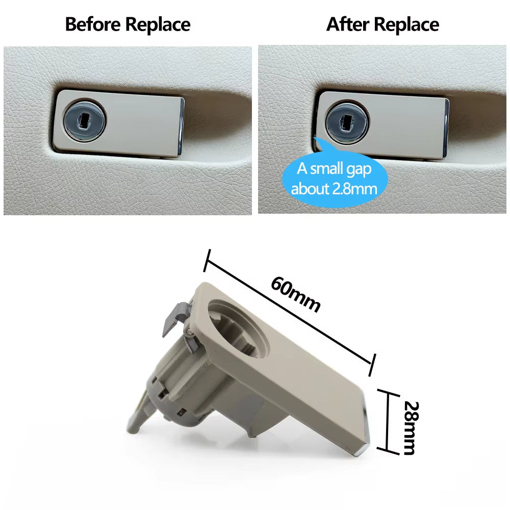 Car Glove Box Switch Handle Toolbox Compartment Lid Switch Grip Lock For Mercedes BENZ C E Class W204 W212 W207 GLK204