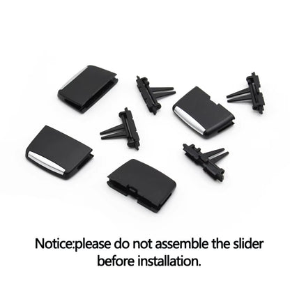 Car Front Rear Air Conditioning AC Vent Grille Slider Tab Clip Repair Kit For BMW X5 X6 E70 E71 64229220101