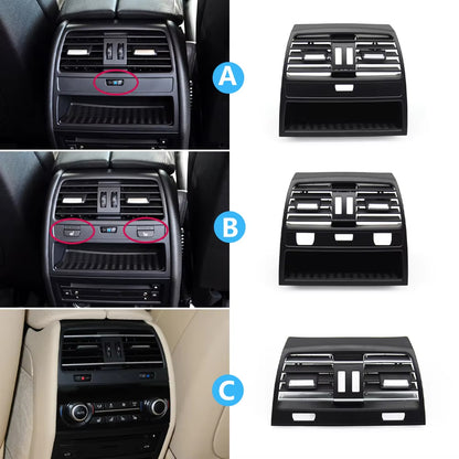 Car Front Console Central Left Right Air Conditioner AC Vent Grille Outlet Cover Panel For BMW 7 Series F01 F02 2009-2016