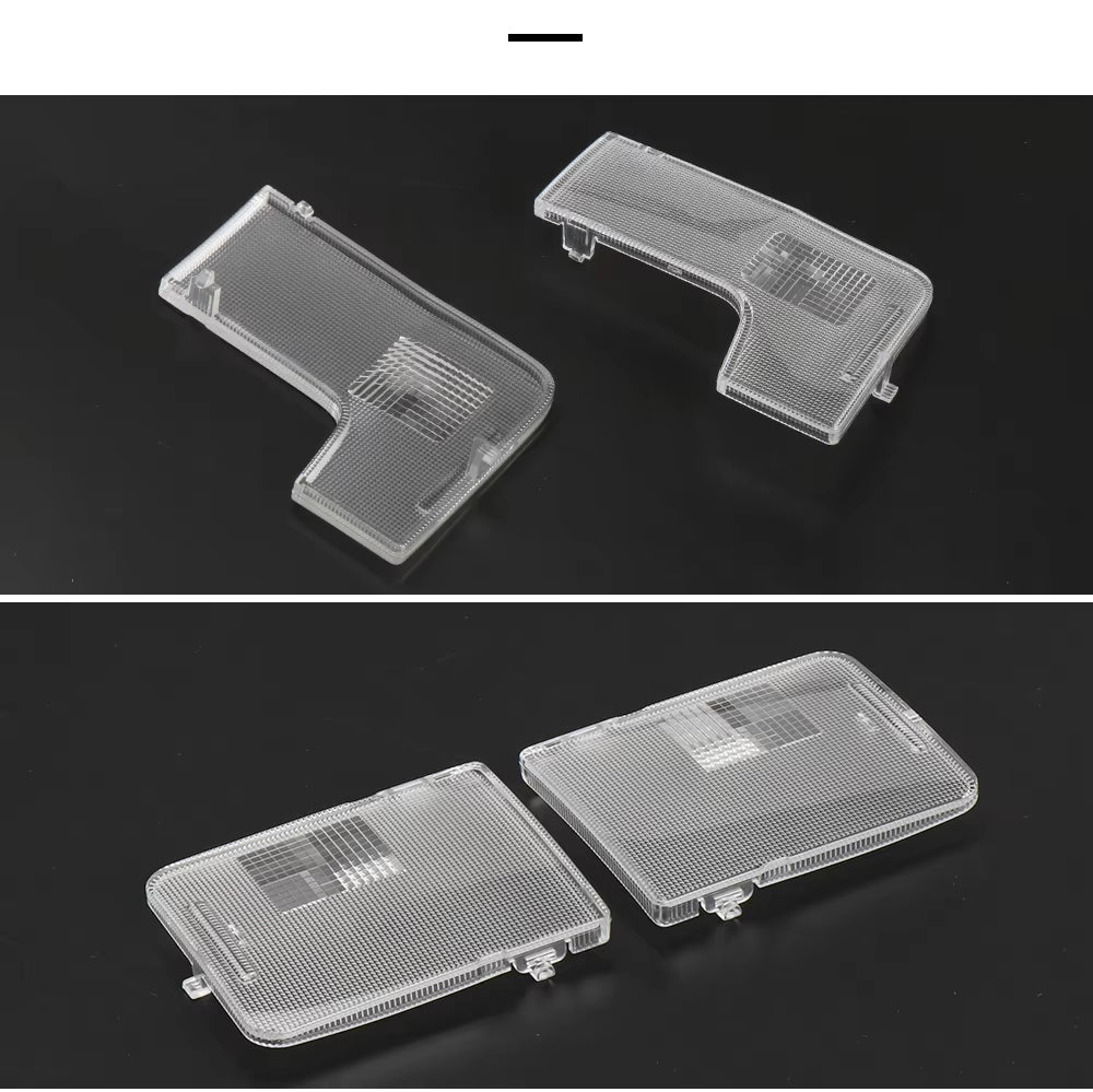 Car Plastic Front Rear Reading Light Switch Cover LED Bulb Row Shell Lampshade Cover Kit For Toyota Gen 7 Camry 2012-2017