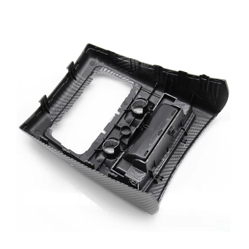 Carbon Fiber Car Rear Air Conditioner AC Vent Outer Frame Ashtray Cover Trim Replacement For BMW 3 Series E90 E91