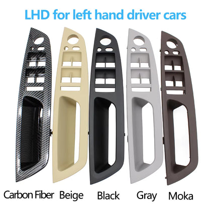 5 Colors LHD RHD Upgraded Interior Door Armrest Window Switch Panel Cover Trim Replacement For BMW X5 X6 E70 E71 E72 2007-2014