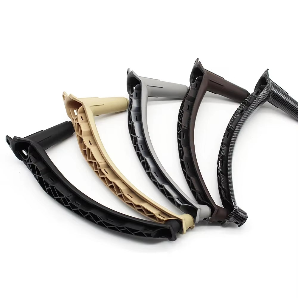 4pcs Set Car Interior Door Armrest Pull Handle Cover Trim Set For BMW X5 X6 E70 E71 E72 2007-2014