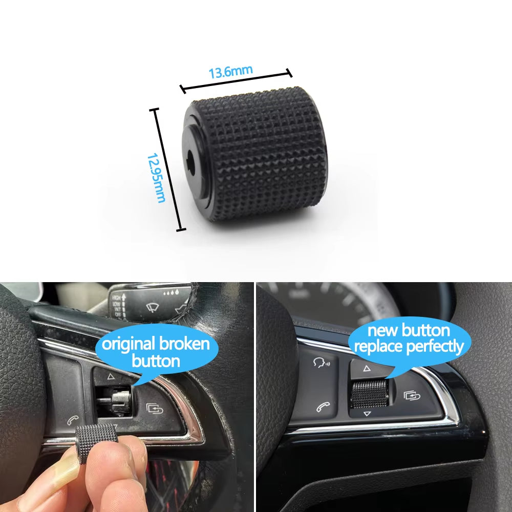 Car Steering Wheel Switch Button Volume Adjustment Roller For Skoda Octavia Superb III A7 Karoq Kodiaq Fabia Rapid Scala Citigo