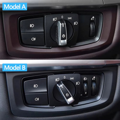 Car Front HeadLamp Rotary Foglight Button Headlight Switch Cover Panel For BMW 2 Series F45 F46 X5 X6 F15 F16 X5M X6M F85 F86