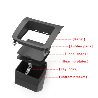 For Volvo XC60 XC90 V90 S60L S90L Rear Armrest Storage Tray Water Cup Rubber Bottom Pad Anti Slip Trim Mat Accessories 31389183