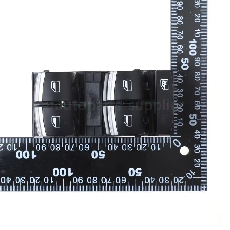 New Chrome Master Window Switch For Audi A3 8P A6 S6 RS6 C6 Q7 2004-201 4F0959851H 4F0959855B 4F0 959 851H Button Console