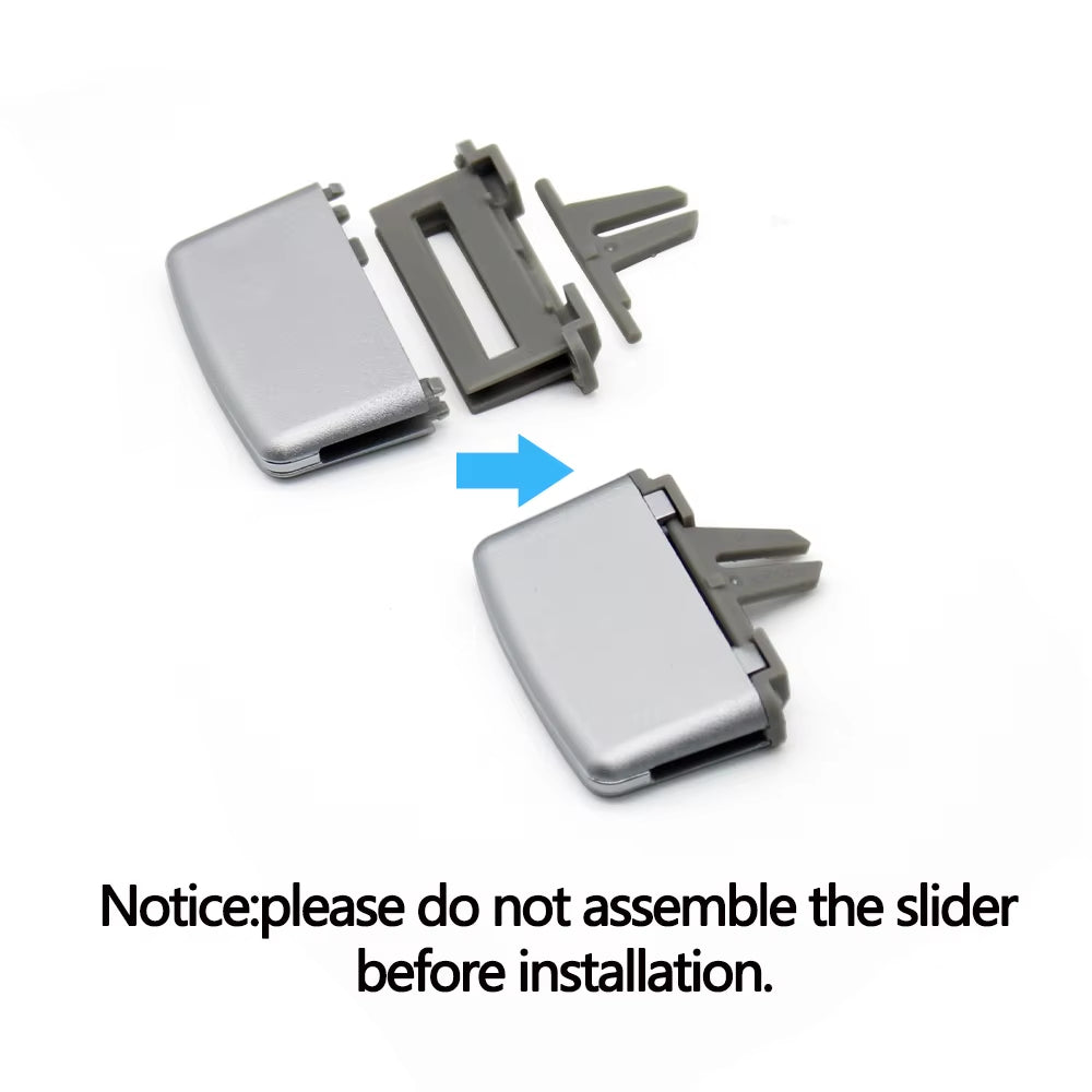Car Front Air Conditioning AC Vent Air Vent Outlet Tab Clip Paddle For Mercedes BENZ W212 W207 Coupe E260 E350 E550