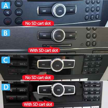 Car CD Audio Play Forward Back Off Button Cover For Benz C GLK ML GL E CLS Class W204 X204 W218 W212 W176 W156 W172 W246