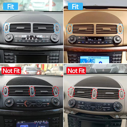 2/4PCS Set Car Front Rear Air Conditioning Control Roller AC Vent Rolling Wheel For Mercedes Benz E Class W211 E200 E300