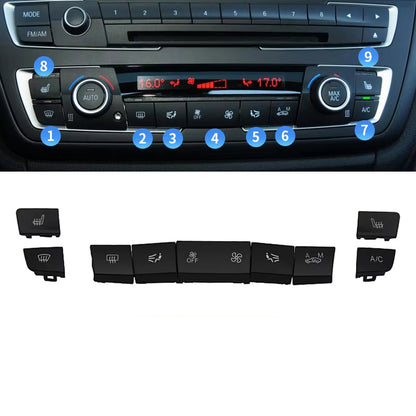 Dashboard Air Condition AC Button Key Cap Repair Kit For BMW 1 2 3 4 F Series F20 F30 F35 F45 F46 F80