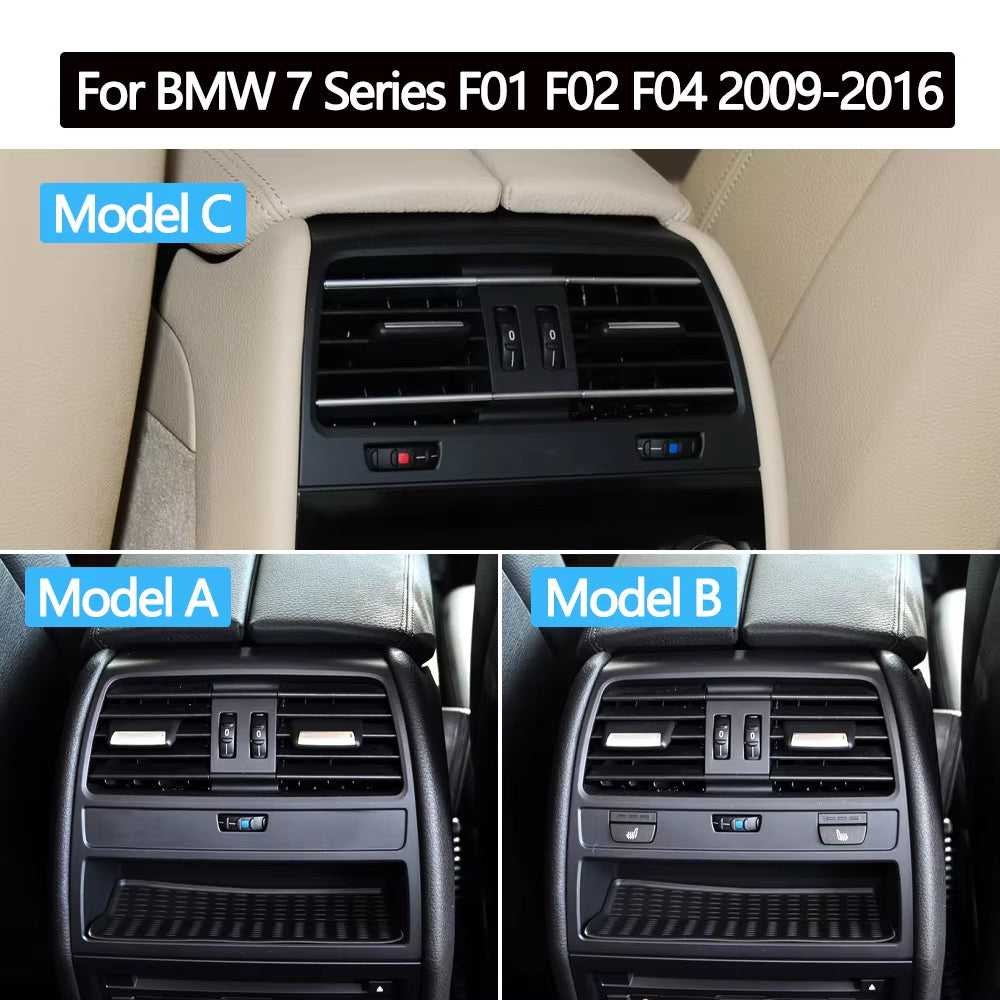 Car Rear Air Conditioning AC Vent Grille Outlet Cover Panel Replacement For BMW 7 Series F01 F02 F04 730 735 740 2009-2016