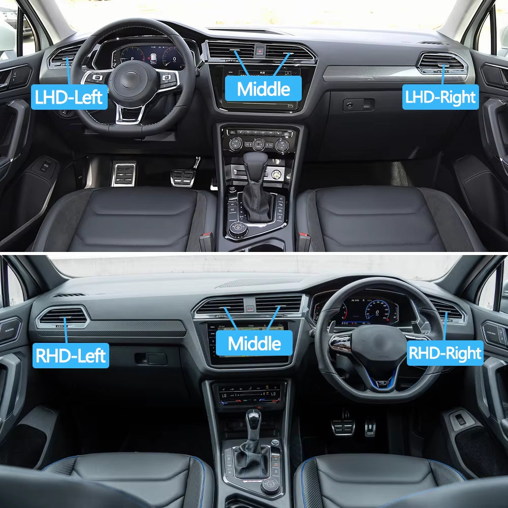 Car Front Air Conditioning AC Vent Grille Air Outlet Tab Clip Paddle Adjust Repair Kit For VW Volkswagen Tiguan 2017-2022