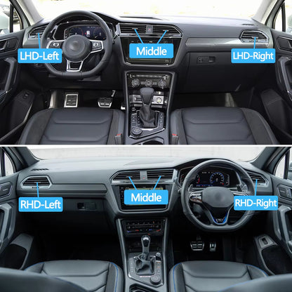 Car Front Air Conditioning AC Vent Grille Air Outlet Tab Clip Paddle Adjust Repair Kit For VW Volkswagen Tiguan 2017-2022