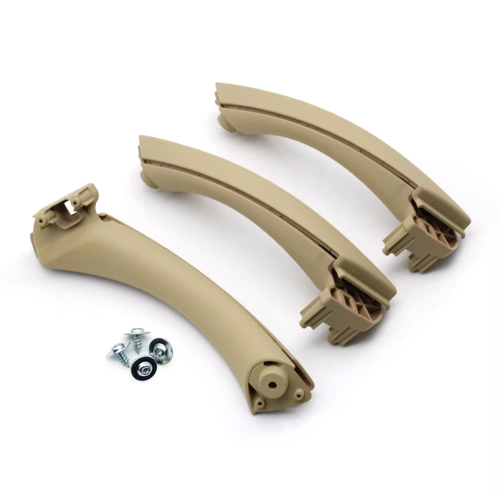 Beige Black Interior Passenger Door Pull Handle Cover Trim For BMW 3 Series E90 E91 E92 316i 318i 320i 325i 328i 2004-2012