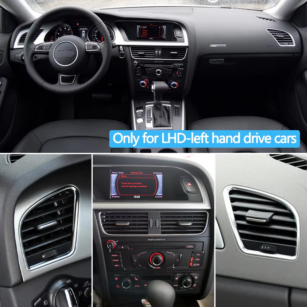 LHD Car Front Dashboard Middle Left Right AC Vent Outlet Grille Assembly For Audi A4 B8 A5 2009-2016 8KD820901,8KD820902