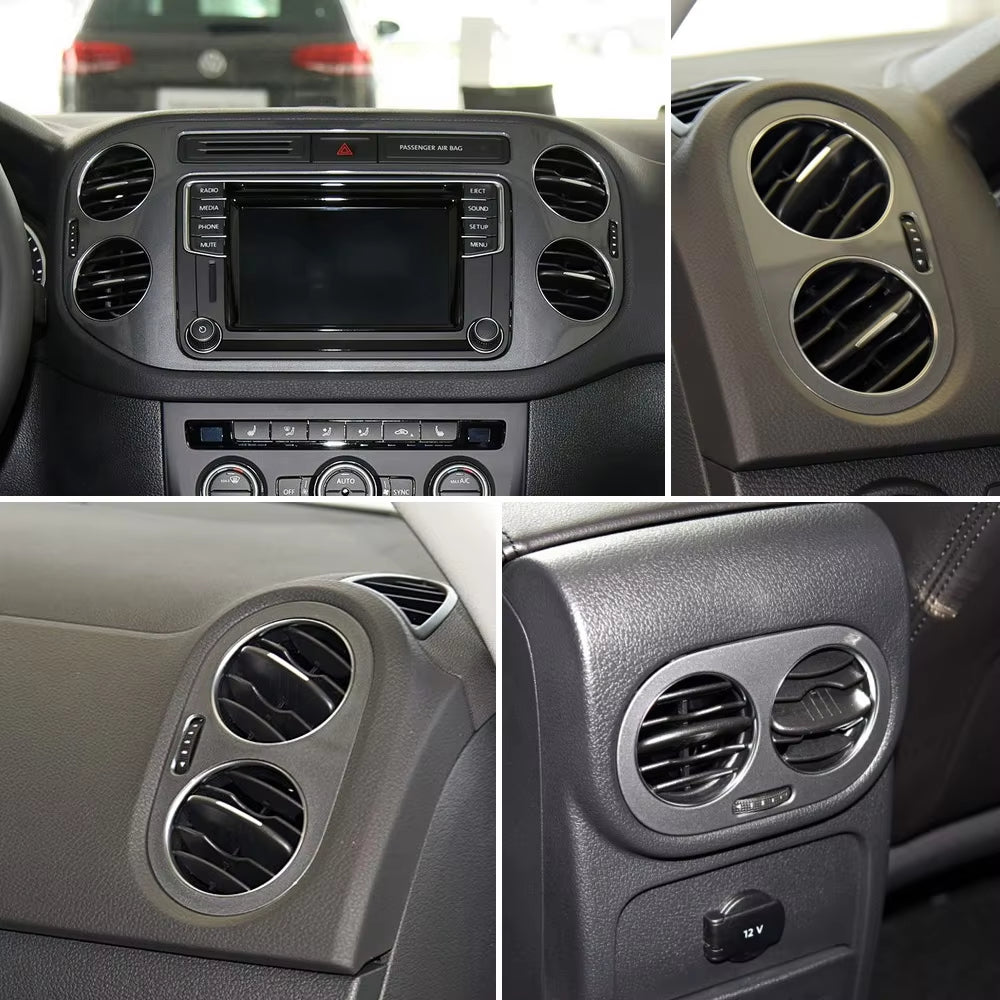 1/2PCS Car Front Rear Air Conditioning AC Vent Grille Air Vent Cover For VW Volkswagen Tiguan 2010 2011 2012 2013 2014-2017