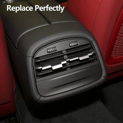 Rear Console AC Vent Grille Outlet Cover Panel Air Conditioner Slider Clip For Maserati Ghibli 2014-2020 670021523