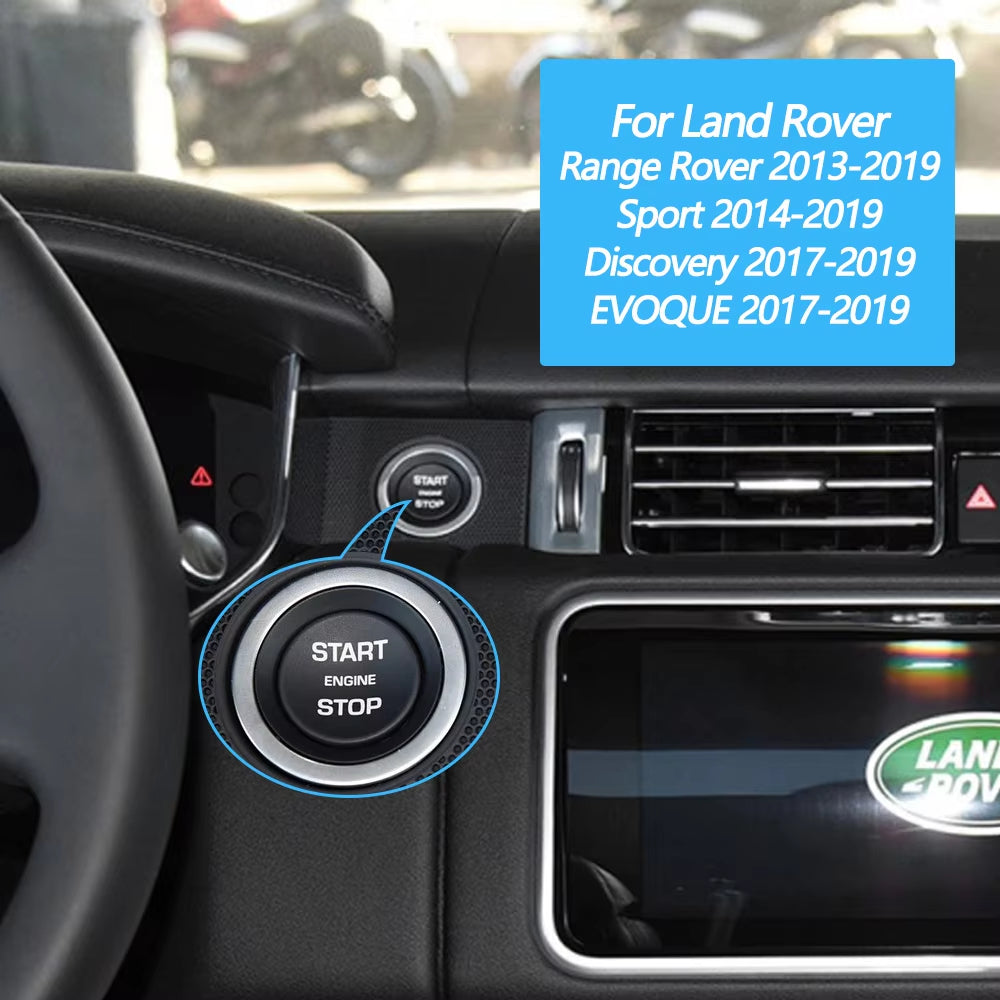 Original Black Car Start Stop Engine Button Ignition Switch Cover For Landrover Range Rover Sport EVOQUE Discovery LR094038