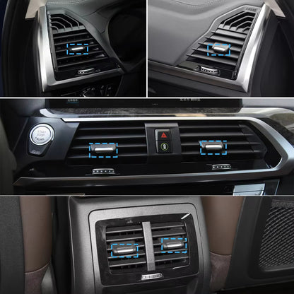 Car Front Rear Air Conditioning AC Vent Outlet Tab Clip Slider Toggle Piece For BMW X3 X4 G01 G02 F97 F98 2018 2019 2020 2021