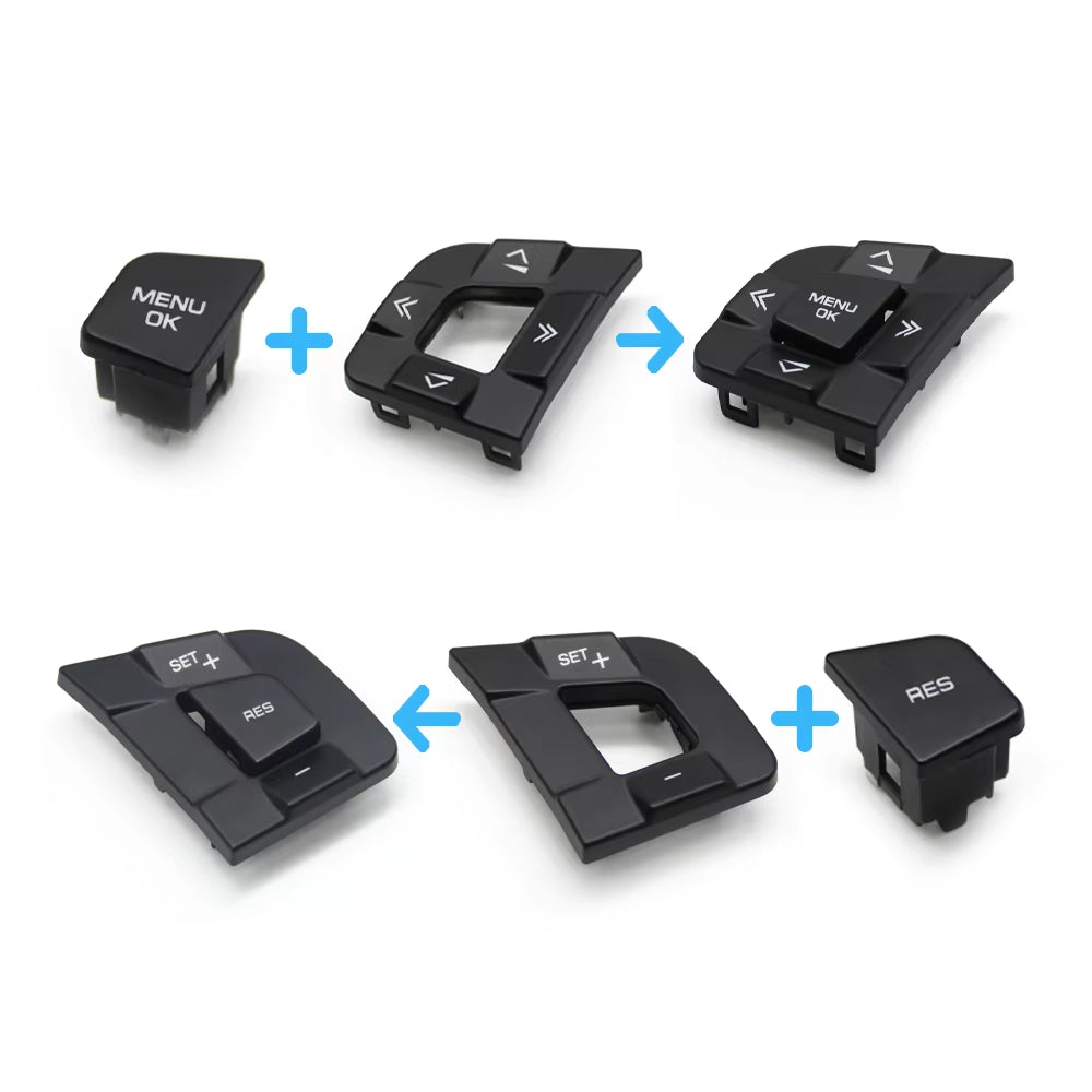 Car Steering Wheel Button Multi Function Control Switch Buttons For Land Rover Discovery Sport For Jaguar XF XE F-PACE 2015-2019