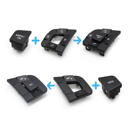 Car Steering Wheel Button Multi Function Control Switch Buttons For Land Rover Discovery Sport For Jaguar XF XE F-PACE 2015-2019